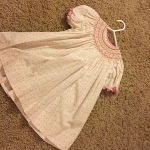 Petit Ami Smocked girl dress